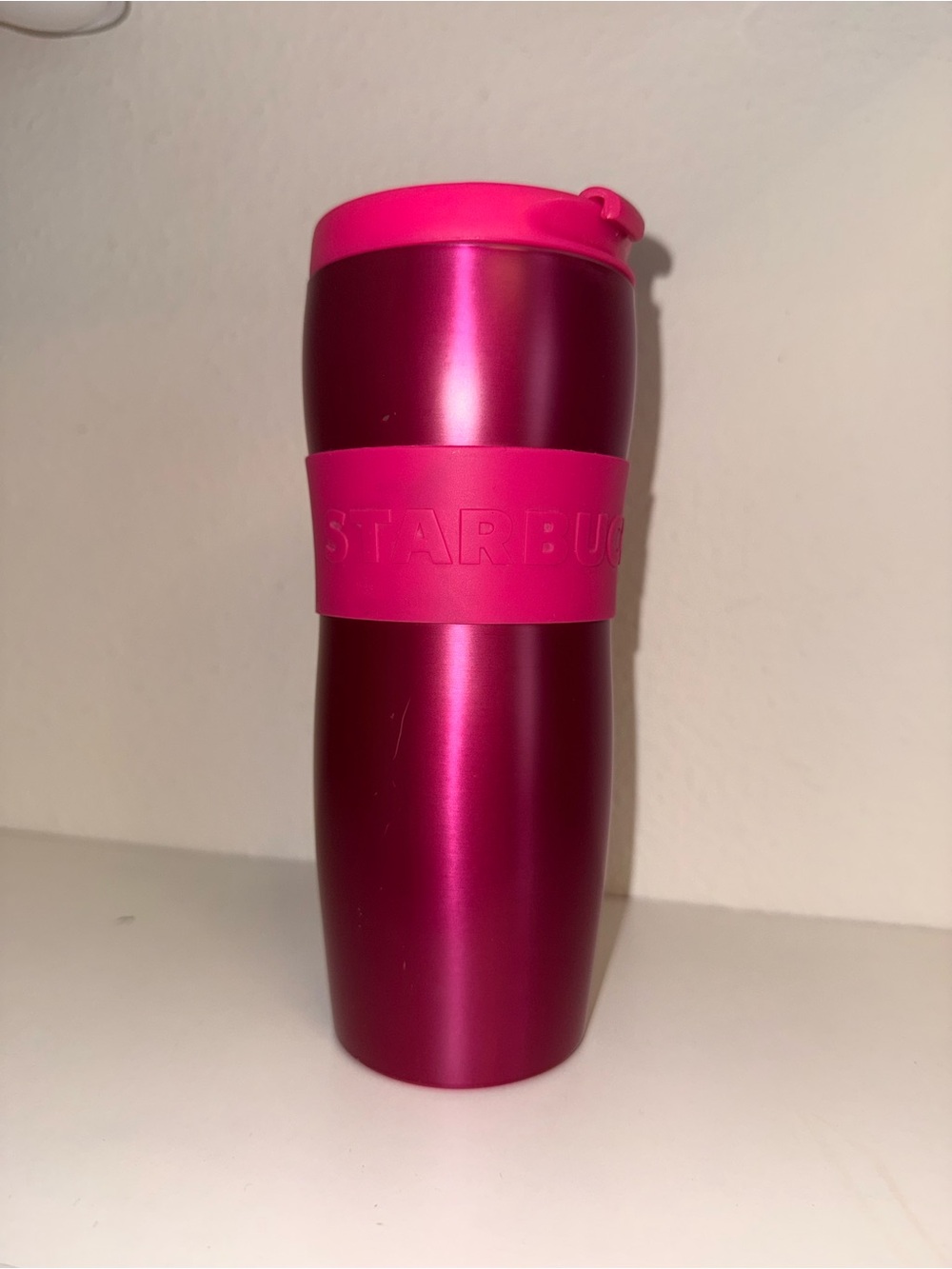 12 oz Starbucks Travel Mug Pink